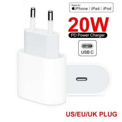 20W USB-C Charger Adapter For iPhone 12 Pro Max 12 mini 11 XS Fast Charging EU Plug Quick PD USB Type C Travel Charger