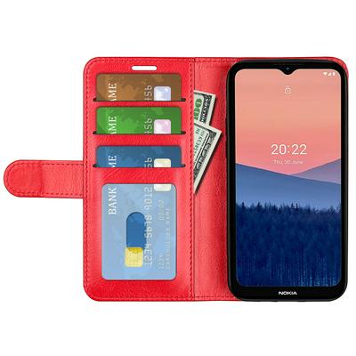 For Nokia C21 R64 Pattern Single Folded Edge Folio Flip Leather Wallet Phone Case