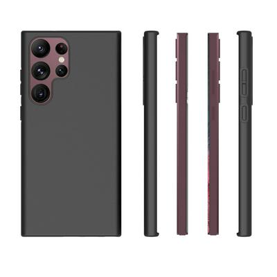 For Samsung Galaxy S23 ultra Black Matte Shockproof Durable Soft TPU Back Cover Phone Case 