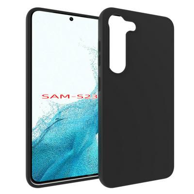 For Samsung Galaxy S23 Black Matte Shockproof Durable Soft TPU Back Cover Phone Case 