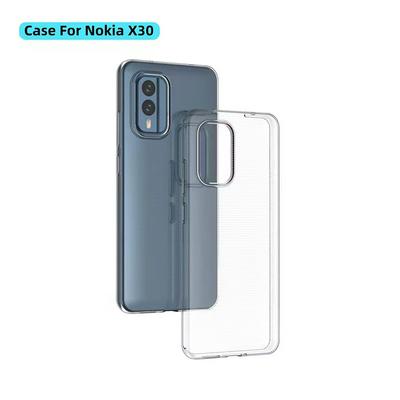 For Nokia X30 Transparent TPU Shockproof Scratch Resistant Back Cover Phone Case