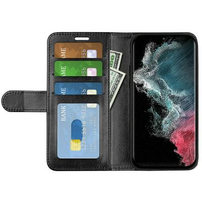 For Samsung Galaxy S23 ultra R64 Pattern Single Folded Edge Folio Flip Leather Wallet Phone Case