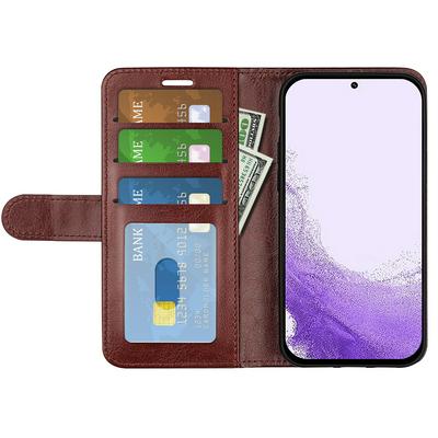 For Samsung Galaxy S23 Pattern Single Folded Edge Folio Flip Leather Wallet Phone Case