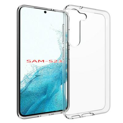 For Samsung Galaxy S23 Transparent TPU Shockproof Scratch Resistant Back Cover Phone Case