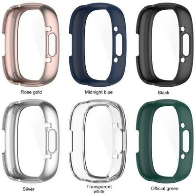 For Fitbit Versa4/sense2 Shell Film Integrated Protective Case TPU Soft Rubber Watch Protector Cover Smart Watch Accessories