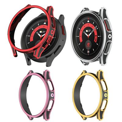 Hard Shell Edge Frame Case For Samsung Galaxy Watch 5/4 40mm 44mm Watch5 Pro 45mm 5pro Bumper Cover Glass Screen Protector Film