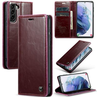 For Samsung Galaxy S21 Crazy Horse Pattern Shockproof PU Leather Phone Case