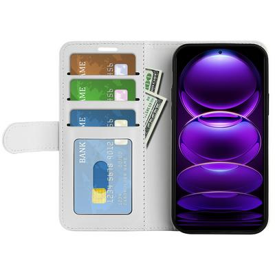 For Redmi note 12 Pro+ R64 Pattern Single Folded Edge Folio Flip Leather Wallet Phone Case