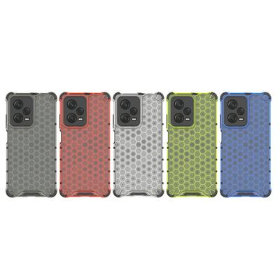 For Xiaomi Redmi Note 12 Pro Plus Honeycomb Textured Well-protected TPU + PC Phone Case Cover