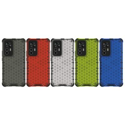 For Xiaomi Redmi K50 Ultra Honeycomb Textured Well-protected TPU + PC Phone Case Cover