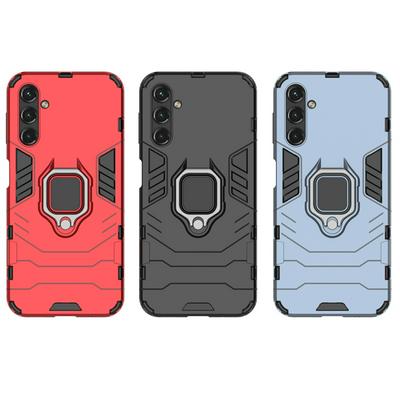 For Samsung Galaxy A14 5G Black Panther 2 in 1 Detachable Magnetic Attraction Shockproof with Stand Hard PC + Soft TPU Back Cover Case