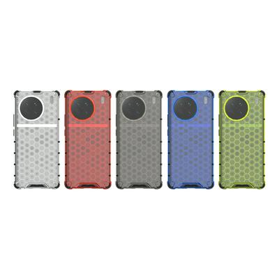 For Vivo X90 5G Honeycomb Textured Well-protected TPU + PC Phone Case Cover