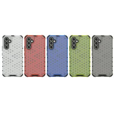 For OPPO A54 5G Honeycomb Textured Well-protected TPU + PC Phone Case Cover