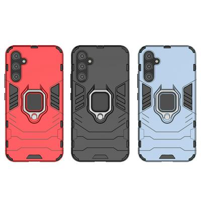 For Samsung Galaxy A34 5G Black Panther 2 in 1 Detachable Magnetic Attraction Shockproof with Stand Hard PC + Soft TPU Back Cover Case