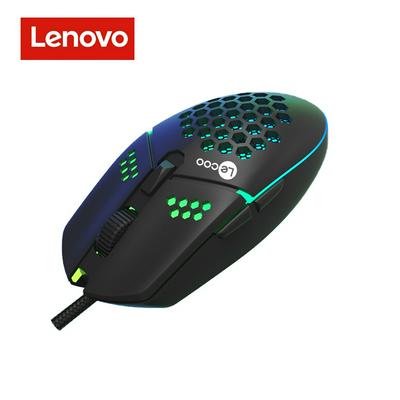 Lenovo Lecoo MS105 Ergonomic Wired Gaming Mouse LED 3200 DPI USB Computer Mouse Gamer RGB Mice 3 Keys Mause For PC Laptop