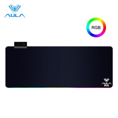 AULA F-X5 Gaming Mouse Pad RGB Mouse Pad Gamer Computer Anti-slip Natural Rubber Extra Large Mousepad LED Mice Mat For CS LOL