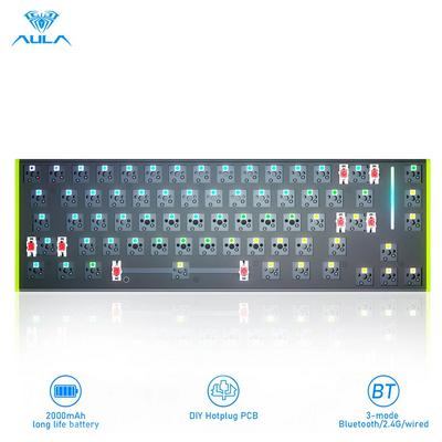 AULA F3267 Keyboard DIY Hotswap Keyboard Wired/Bluetooth/2.4G 67 Keys LED Backlit keyboard For MAC/I0S/ Android /Windows/ipad