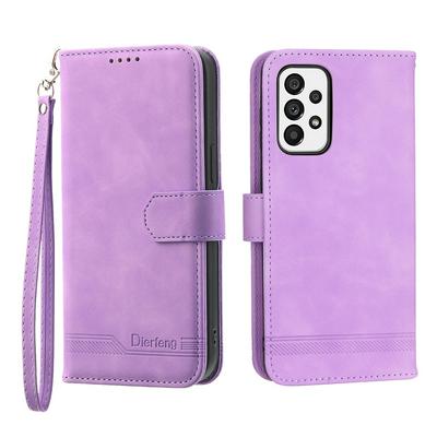 For Samsung Galaxy A73 Series Line Terms Strong Magnetic Closure PU Leather + TPU Wallet Case