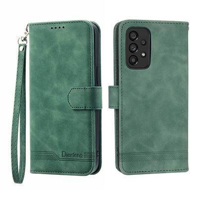 For Samsung Galaxy A53 5G Series Line Terms Strong Magnetic Closure PU Leather + TPU Wallet Case