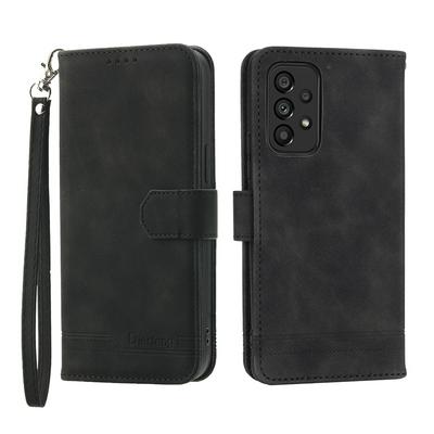 For Samsung Galaxy A53 5G Series Line Terms Strong Magnetic Closure PU Leather + TPU Wallet Case