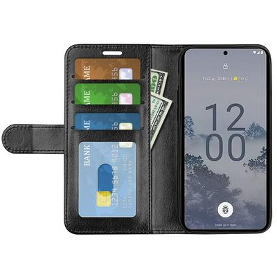 For Nokia X30 R64 Pattern Single Folded Edge Folio Flip Leather Wallet Phone Case