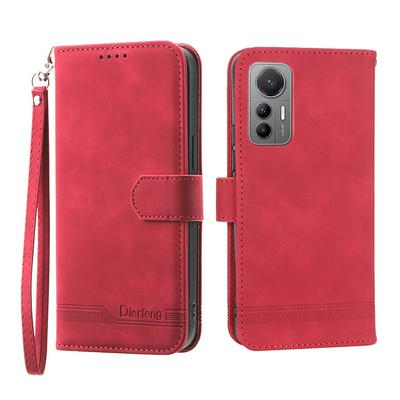 For Xiaomi 12Pro Series Line Terms Strong Magnetic Closure PU Leather + TPU Wallet Case