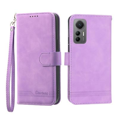 For Xiaomi 12/12X Series Line Terms Strong Magnetic Closure PU Leather + TPU Wallet Case