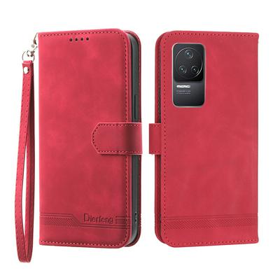 For Xiaomi Redmi K50/K50 Pro Series Line Terms Strong Magnetic Closure PU Leather + TPU Wallet Case