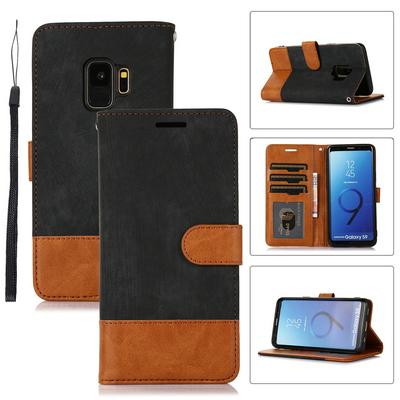 For Samsung Galaxy S9 Retro Splice Scratch-resistant PU Leather Phone Case