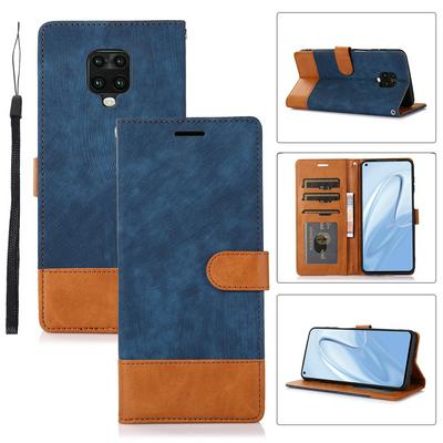 For Redmi note 9 Pro/9S Retro Splice Scratch-resistant PU Leather Phone Case