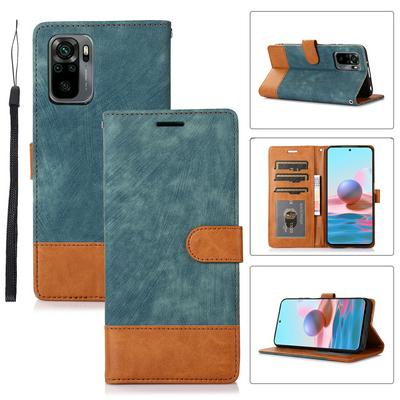 For Redmi 10  Retro Splice Scratch-resistant PU Leather Phone Case