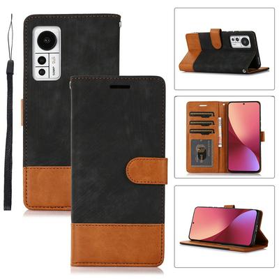 For Xiaomi 12  Retro Splice Scratch-resistant PU Leather Phone Case