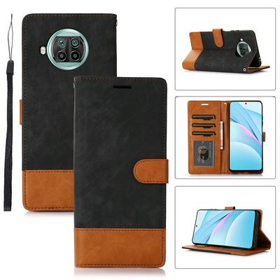 For Xiaomi 10T lite  Retro Splice Scratch-resistant PU Leather Phone Case