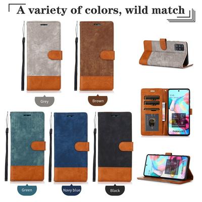 For OPPO Realme 9 Pro plus Retro Splice Scratch-resistant PU Leather Phone Case