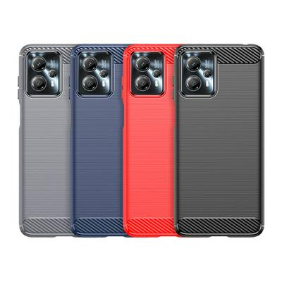 For Motorola G23 Carbon Fiber Drawing Series Scratch Resistant Shock Absorption Soft TPU Back Cover Case
