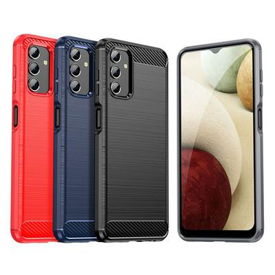 For Samsung Galaxy M13 5G Carbon Fiber Drawing Series Scratch Resistant Shock Absorption Soft TPU Back Cover Case