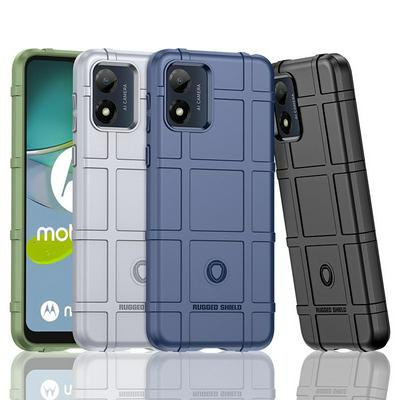 For Motorola E13 Shield Protective Series Military-grade Anti-fall Shockproof Soft TPU Back Cover Case