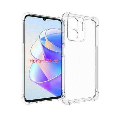 HONOR X7A 4G Anti-Fingerprint Non-Slip Waterproof Four Corners Shockproof Transparent Soft TPU Back Cover Protective Case