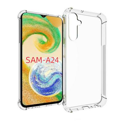 Samsung Galaxy A24 Anti-Fingerprint Non-Slip Waterproof Four Corners Shockproof Transparent Soft TPU Back Cover Protective Case