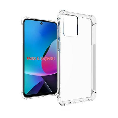 Motorola G 5G（2023）Anti-Fingerprint Non-Slip Waterproof Four Corners Shockproof Transparent Soft TPU Back Cover Protective Case