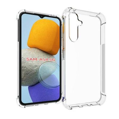 Samsung Galaxy A54 5G Anti-Fingerprint Non-Slip Waterproof Four Corners Shockproof Transparent Soft TPU Back Cover Protective Case