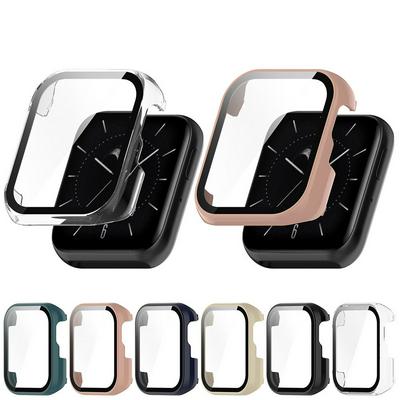Protective Case For OPPO Watch SE PC Case+Tempered Glass Smart Watch Screen Protector Cover for OPPO Watch SE Bumper Shell