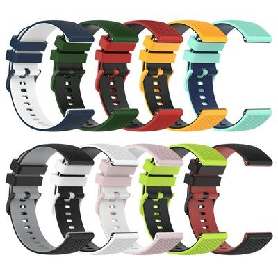 20MM Silicone Band Strap For Garmin Venu 2 plus/Venu SQ/vivoactive3 Smart Watch Bracelet Replacement Wristband Sport Belt Loop