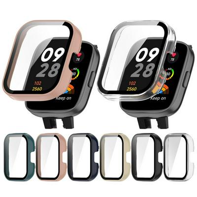 Hard Edge Shell Screen Glass Protector Film Case For Xiaomi Redmi Watch 3/2 Lite Smartwatch Protective Cover Smart Accessories