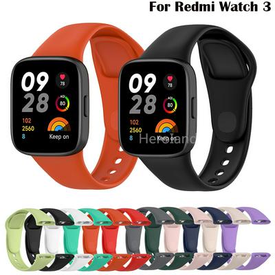 Fashion Silicone WatchBand For Redmi Watch 3 SmartWatch Strap Wristbands Bracelet For Xiaomi Redmi3 Strap WristBand Accessories