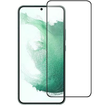 For Samsung Galaxy S23+ Full Glue Black Edge Tempered Glass Film Anti-explosion HD Clear Screen Protector (Support Fingerprint Unlock)