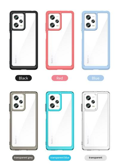 For Xiaomi Redmi Note 12 Pro TPU + Acrylic Back Cover Anti-fall Clear Phone Case with Independent PC Buttons