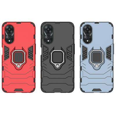 For Oppo A98 Black Panther 2 in 1 Detachable Magnetic Attraction Shockproof with Stand Hard PC + Soft TPU Back Cover Case