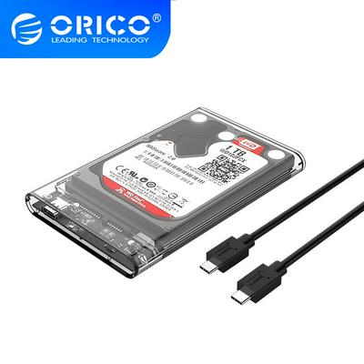 ORICO 2139C3-G2 2.5 Inch HDD Case SATA to USB 3.1 Gen2 10Gbps Type C Hard Disk Drive External HDD Enclosure Transparent Case Tool Free