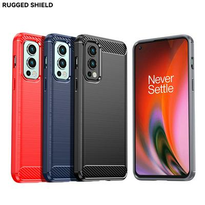 For OnePlus Nord 2 x Pac-Man Edition Carbon Fiber Drawing Series Scratch Resistant Shock Absorption Soft TPU Back Cover Case